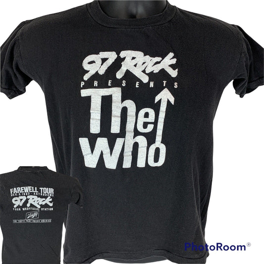 Camiseta vintage de los años 80 de la gira de The Who de 1982, talla XS, gira de despedida, concierto en Houston, Schlitz