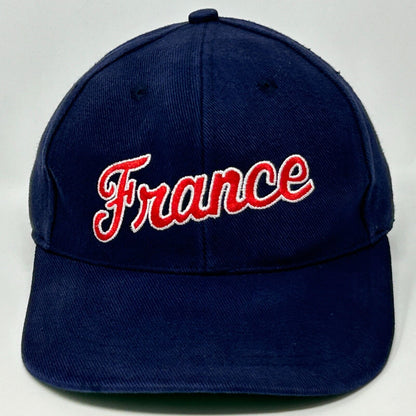 Gorra de béisbol francesa de algodón azul Ksar con seis paneles y cierre a presión