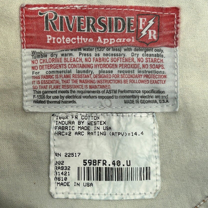 Riverside Indura FR HRC 2 牛仔裤 38x29 阻燃防火 美国 男款 蓝色