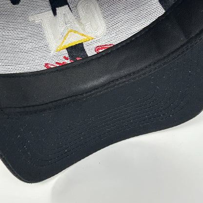 Vintage 90s CAT Racing NASCAR Hat Cap Caterpillar Auto Racing Snapback Black
