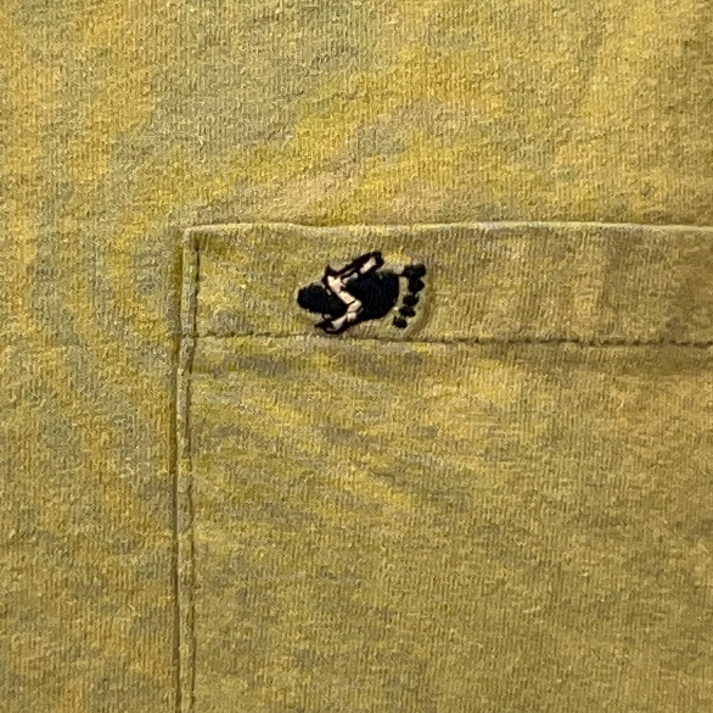 Vintage 90s Sasquatch Brand T Shirt Tie Dye USA Pocket Tee Beige Unisex L Large