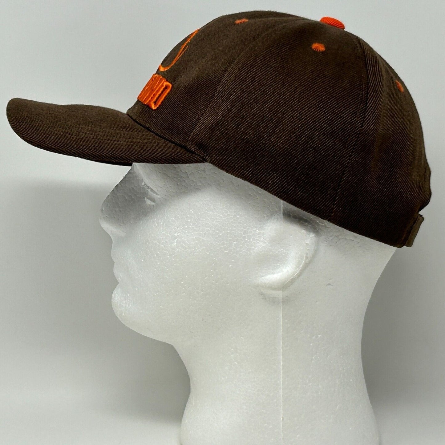 Gorra de béisbol de los Cleveland Browns, gorra con correa trasera, color marrón, fútbol americano de la NFL, de seis paneles