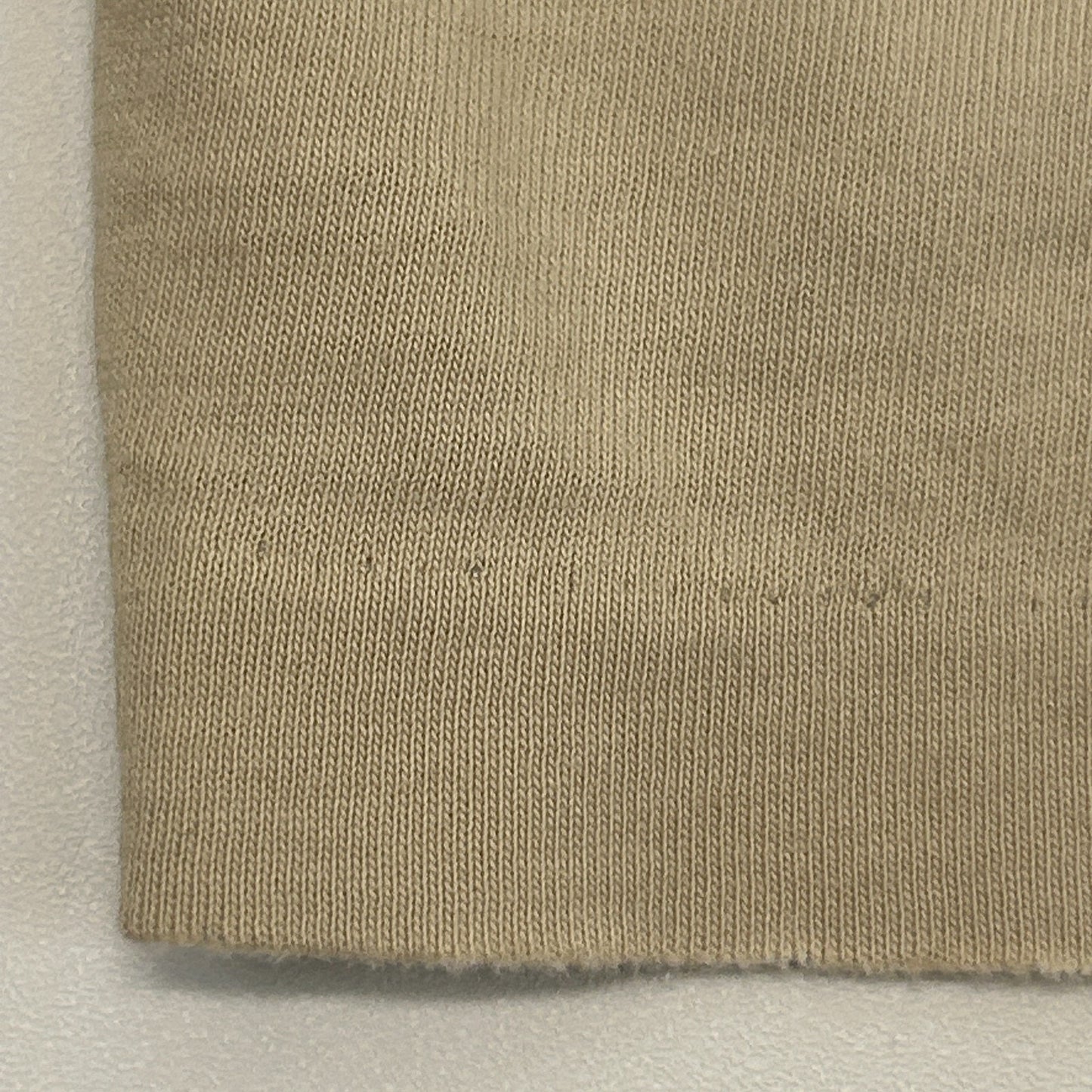 Distressed Polo Ralph Lauren T Shirt Mens M Medium Beige V Neck Short Sleeve Tee