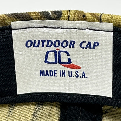 Vintage 90s Ducks Unlimited Hat Baseball Cap Waterfowl Camouflage Snapback Beige