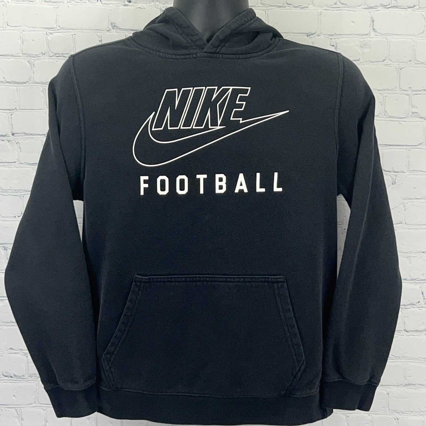 Nike Football Boys Club Fleece Hoodie Youth XL X-Large Black Hooded Sweatshirt