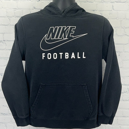 Nike Football Boys Club Fleece Hoodie Youth XL X-Large Black Hooded Sweatshirt