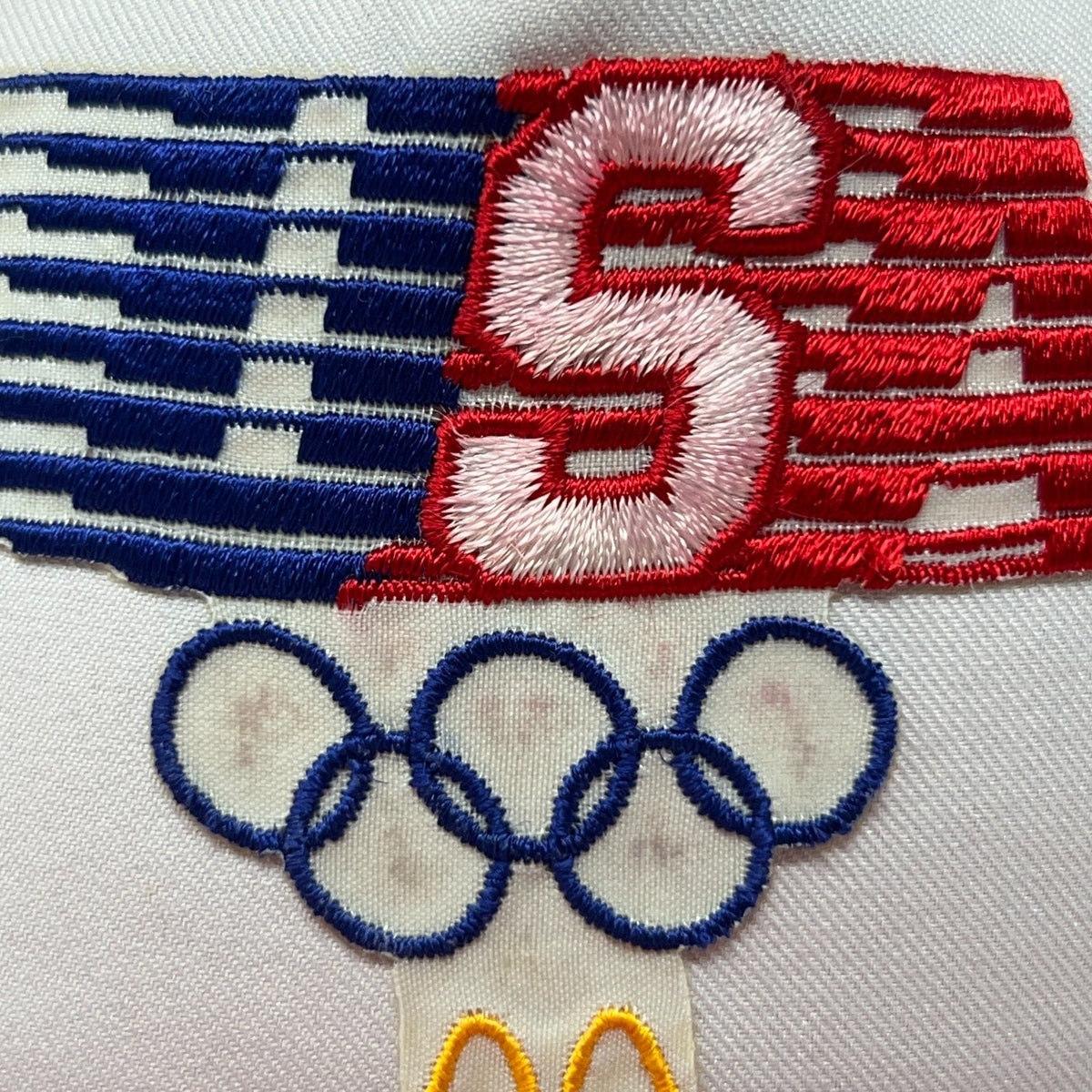 Vintage 80s USA Olympics McDonalds Trucker Hat Baseball Cap Mesh Snapback Red