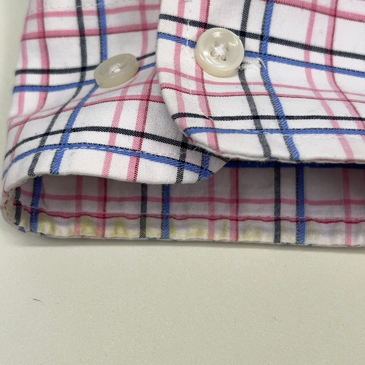 Wrangler Breast Cancer Awareness Pink Ribbon Plaid Shirt XL X-Large Button Down