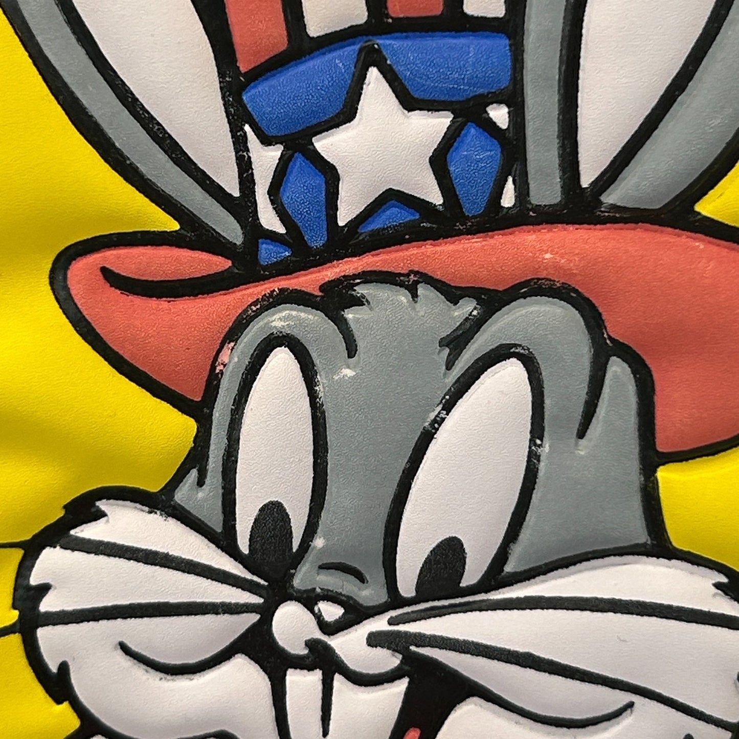 Vintage 70s Bugs Bunny USA T Shirt Patriotic Independence Day Brown Tee M Medium