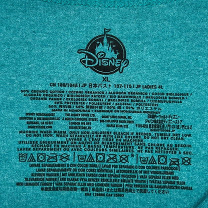 Disney The Seas Rule All Tank Top Shirt Womens XL X-Large Green Pirates Cruise