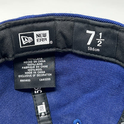 New York NY Mets 1986 WS Hat Baseball Cap Swarovski New Era Blue Fitted 7 1/2