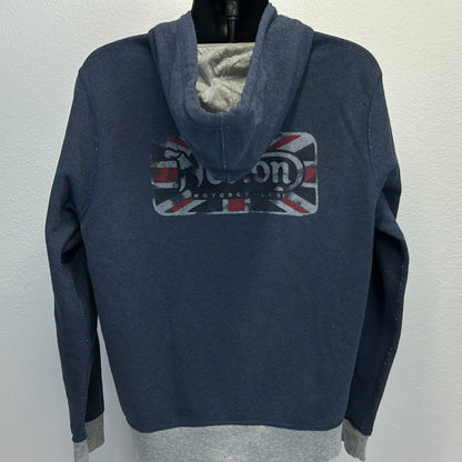 Sudadera con capucha Norton Motorcycles Lucky Brand para hombre, color azul