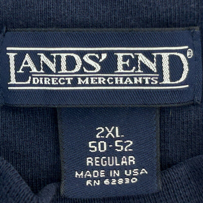 IBM Computers Vintage 90s Sweatshirt 2XL Blue Lands End Made In USA Crewneck