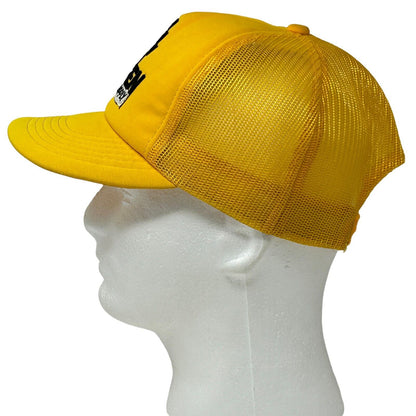 Kragen Auto Supply Vintage 80s Trucker Hat Yellow Mesh Snapback Baseball Cap