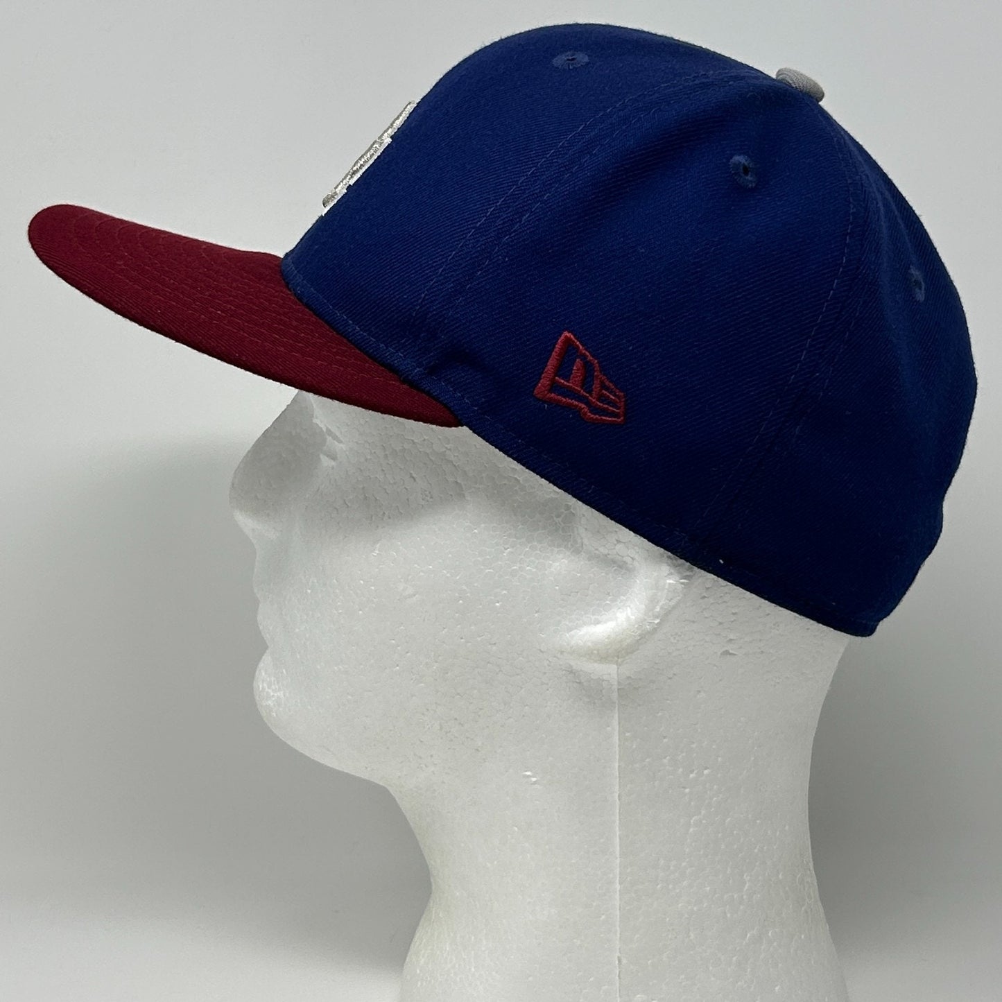 Los Angeles LA Dodgers 50th Anniv Hat Baseball Cap Blue New Era MLB Fitted 7 1/8 - Neon Vintage