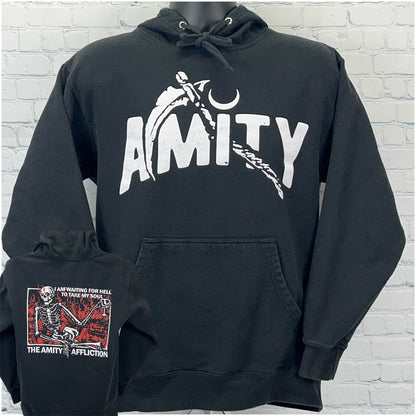 The Amity Affliction Hoodie Hooded Band I See Dead People Black Unisex M Medium