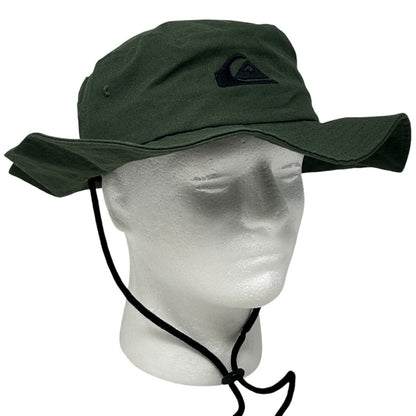 Quiksilver Boonie Hat Cap Surfer Bucket Bush Gardening Fishing Booney Green L/XL