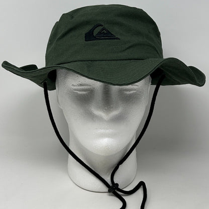 Quiksilver Boonie Hat Cap Surfer Bucket Bush Gardening Fishing Booney Green L/XL