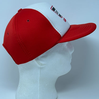 Vintage 80s Delden Garage Doors Hat Baseball Cap Logo Full Foam Snapback Red