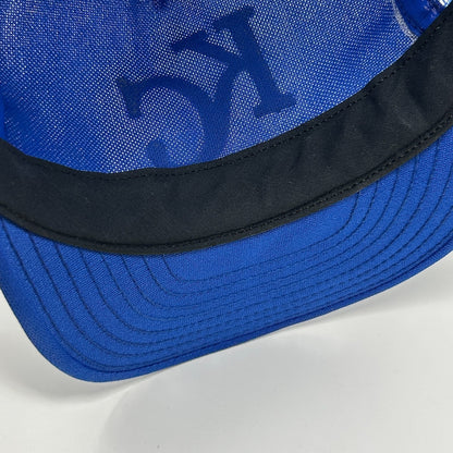 Vintage 80s Kansas City KC Royals Trucker Hat Baseball Cap Mesh Snapback Blue