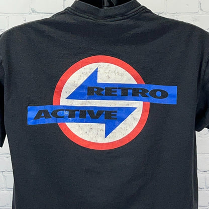 Vintage 90s Def Leppard Retro Active 1993 Skull Band Tee Single Stitch L Large