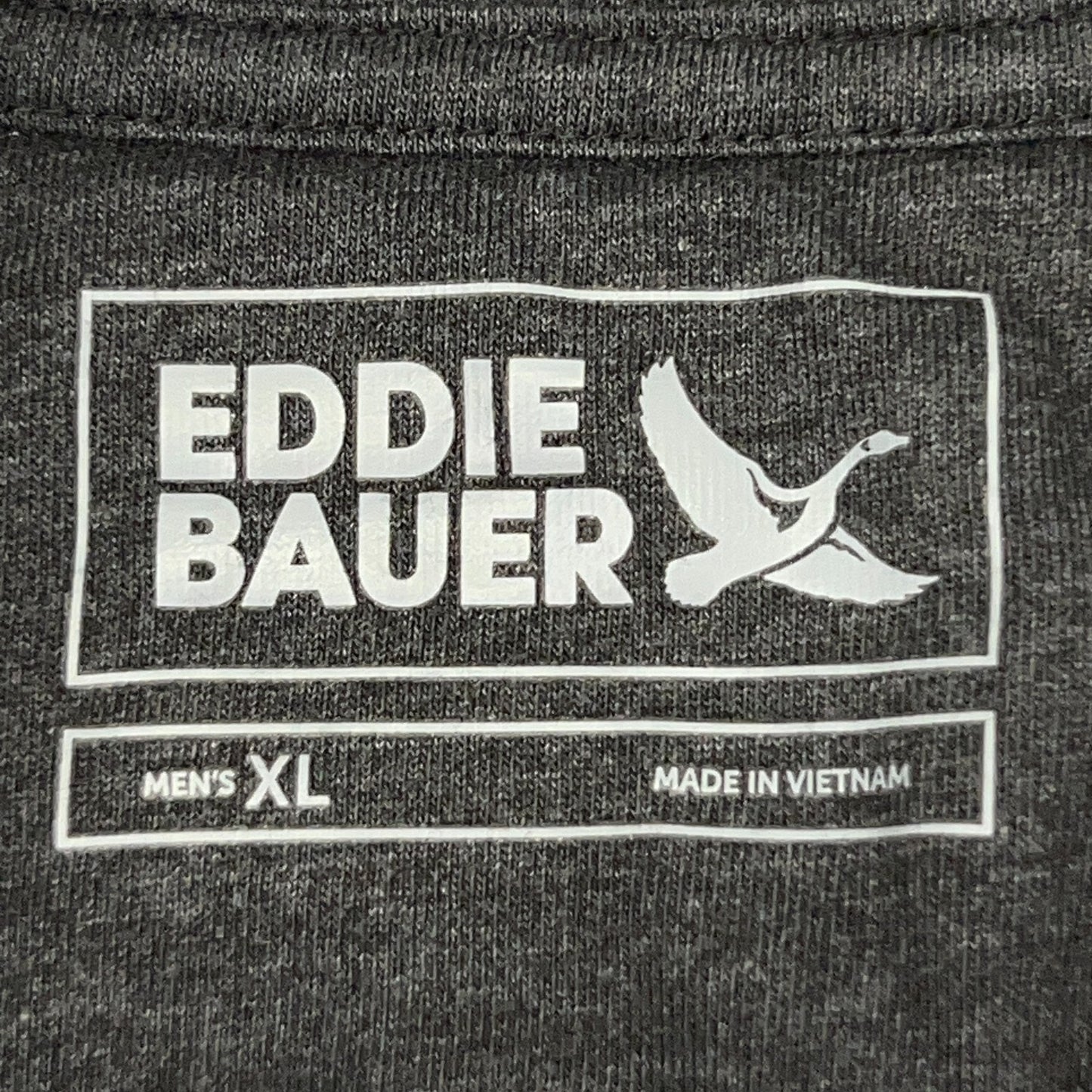 Eddie Bauer Thermal Henley XL X‑Large Gray Cotton Polyester Long Sleeve Shirt
