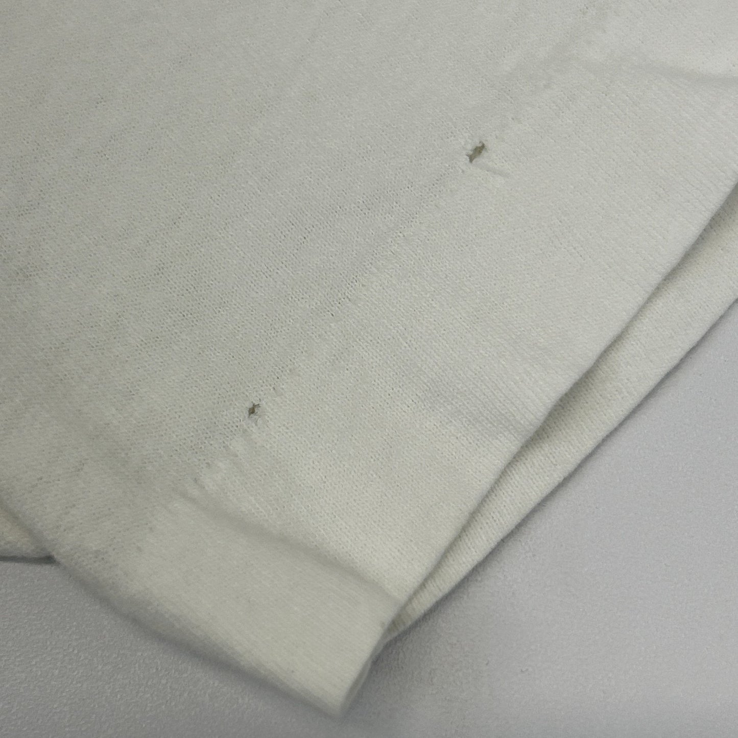 Vintage 80s Distressed Giant Panda Bear T Shirt Hand Painted White Tee S Small