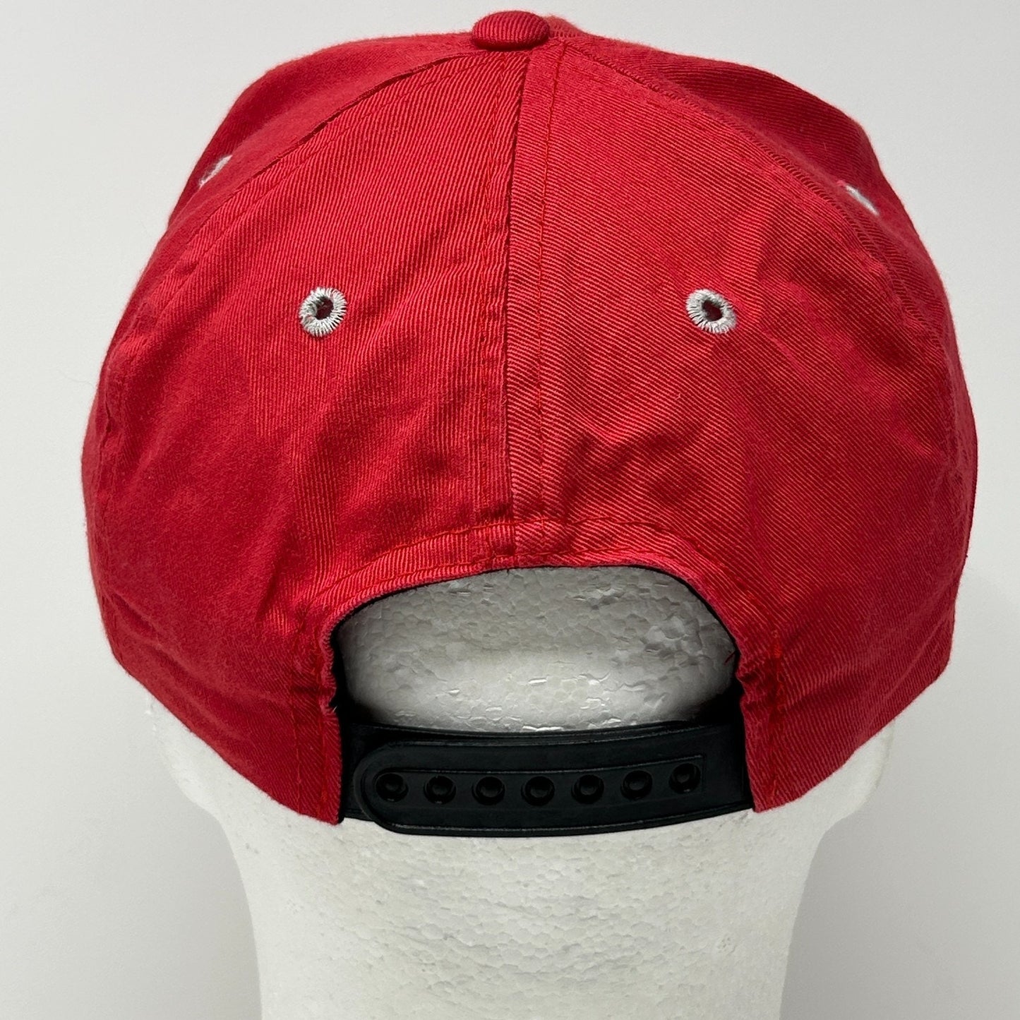 Vintage BUM Equipment Hat Cap Red 80s Logo Snapback 6 Panel