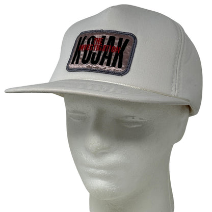 Vintage 70s 80s Kojak The Investigation Hat Cap TV Show Full Foam Snapback White