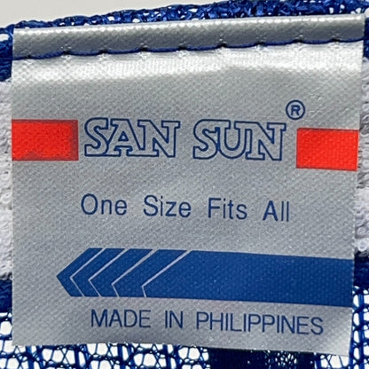 Vintage 90s Toy Show Ipava Illinois Hat Baseball Cap Tractor Rope Snapback Blue