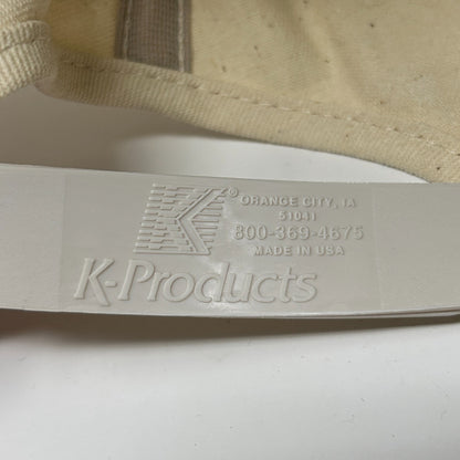 Vintage Asgrow RX770 Seeds Hat Baseball Cap Soybean Snapback K-Products Beige