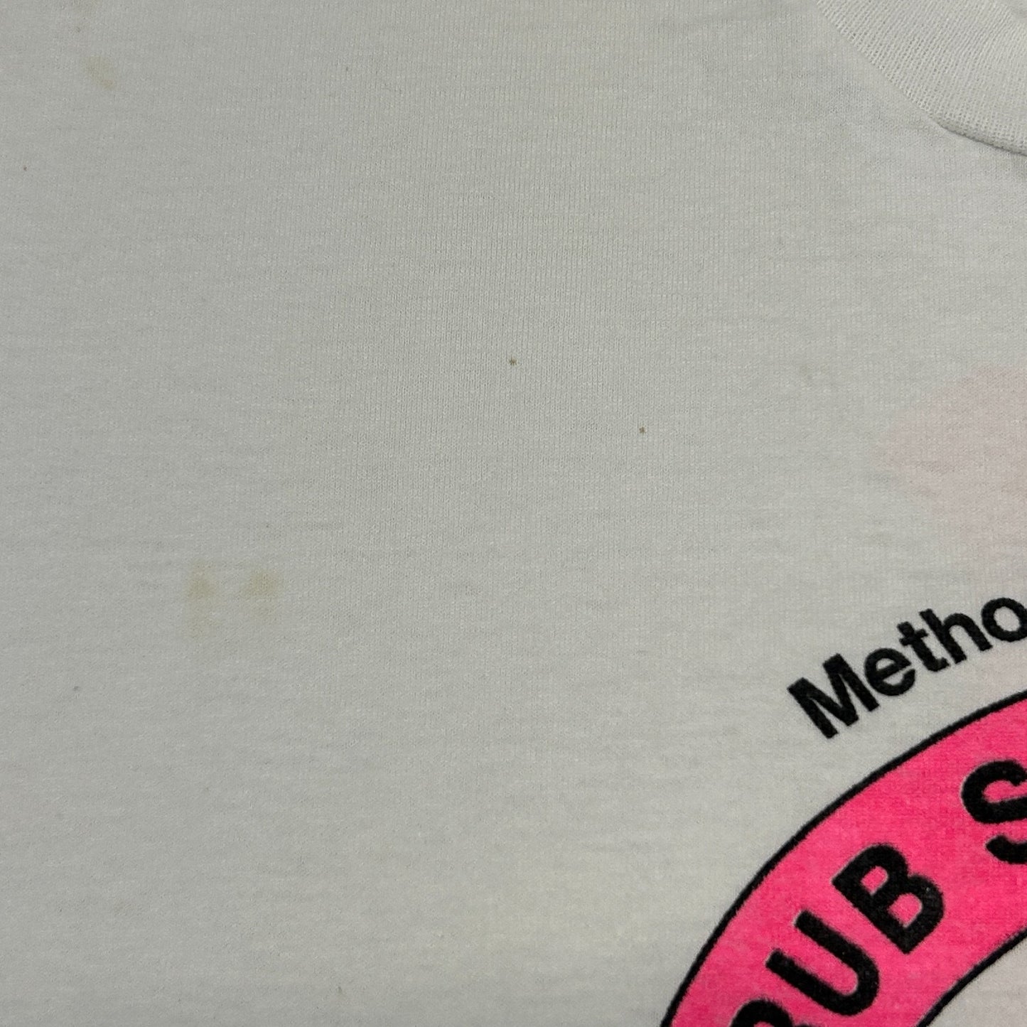 Vintage Scrub Shirt Scramble T Shirt Mens M Medium White Apple Computer Peoria