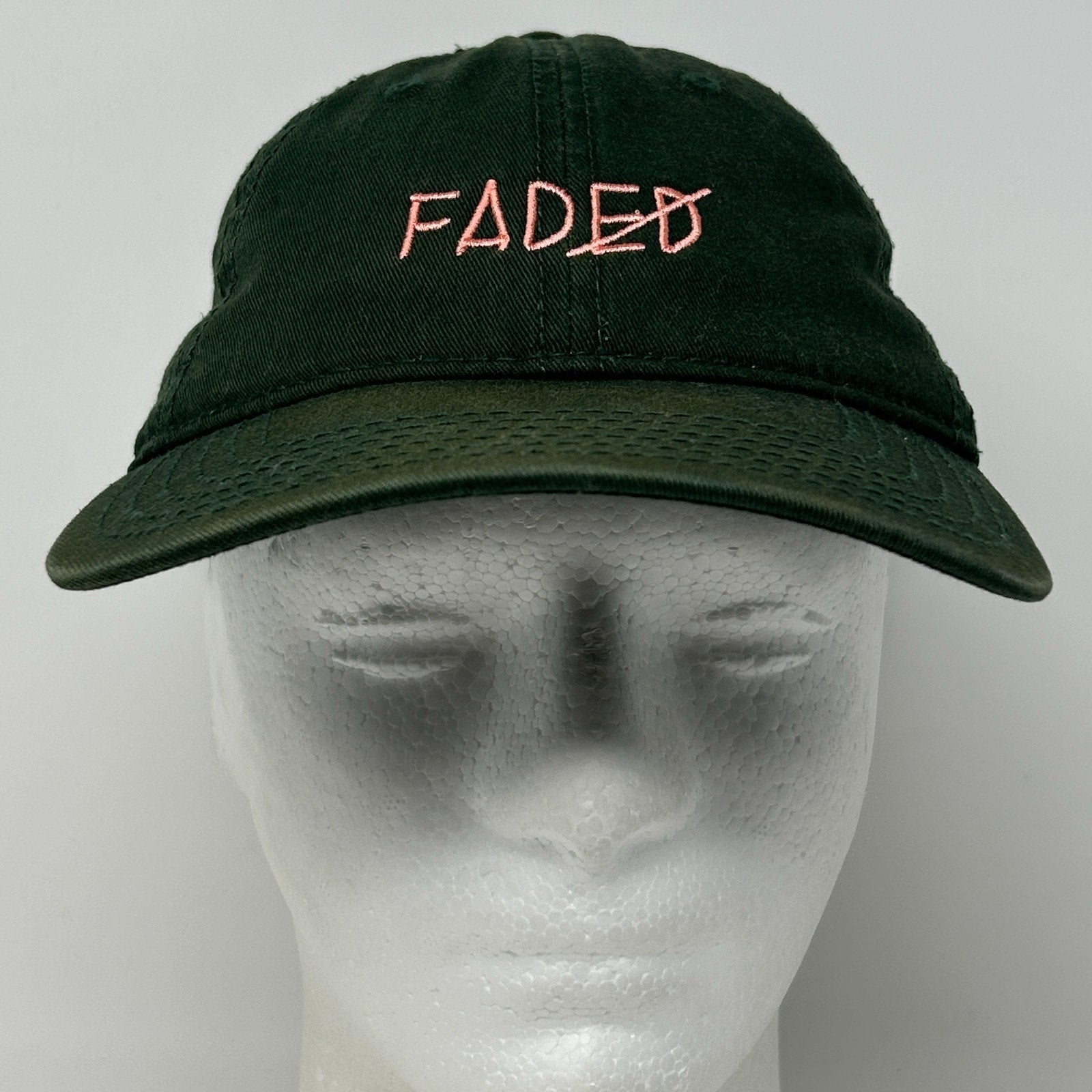 KNYEW Faded Dad Hat Baseball Cap Keeping New York Every Where NY Strapback Green - Neon Vintage