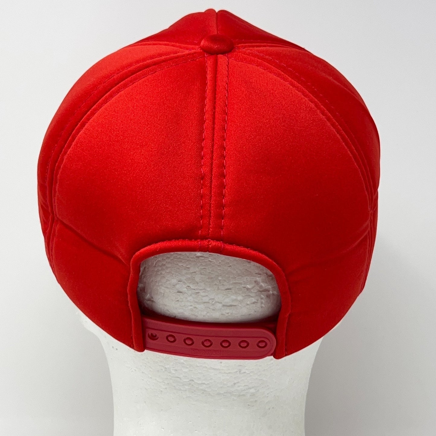Vintage 80s Stevenson Trucking Trucker Hat Baseball Cap Vandalia MO Snapback Red
