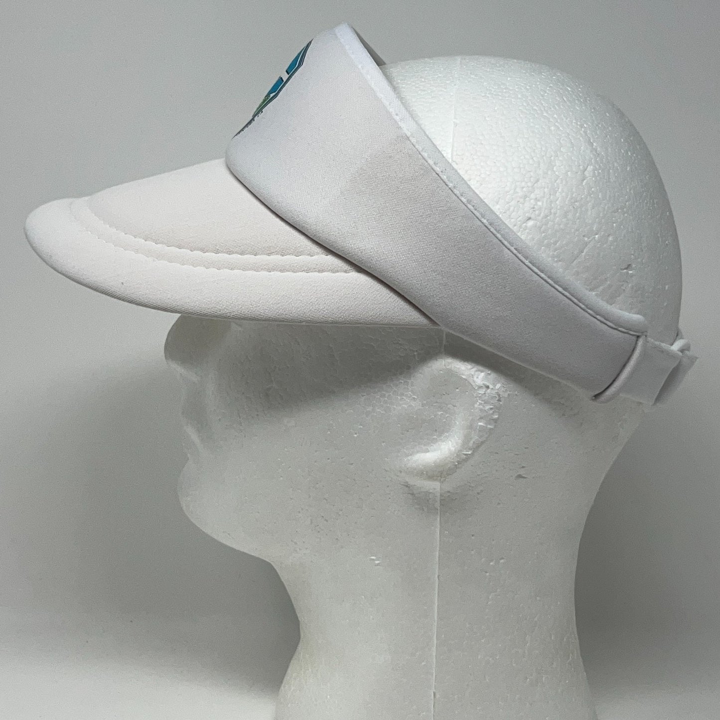 Vintage 80s C Street Longboard Classic 87 Visor Hat Cap Surfing Strapback White