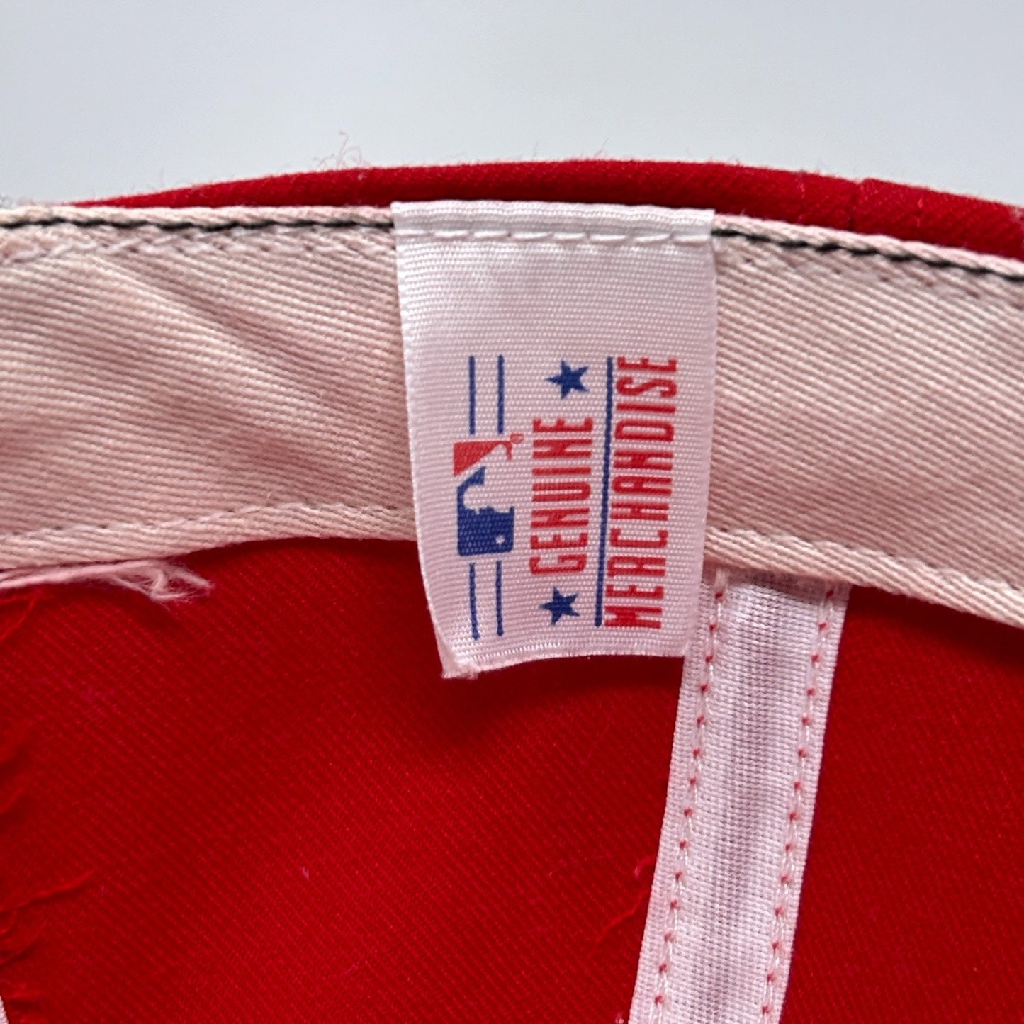 Vintage 90s Philadelphia Phillies Hat Baseball Cap New Era USA Made Snapback Red