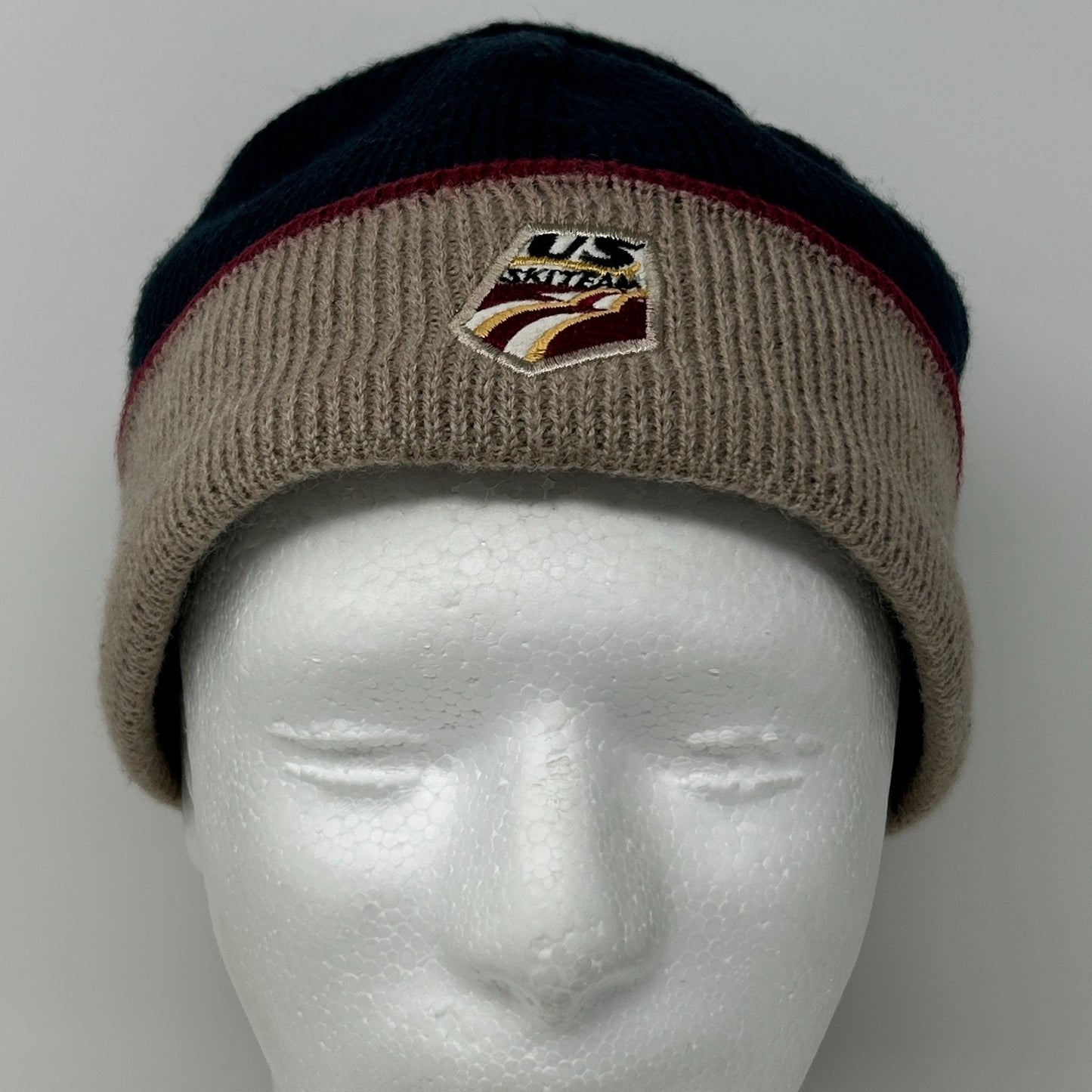 US Ski Team Olympics Beanie Winter Hat Toque Winter Games Skiing Skier Blue