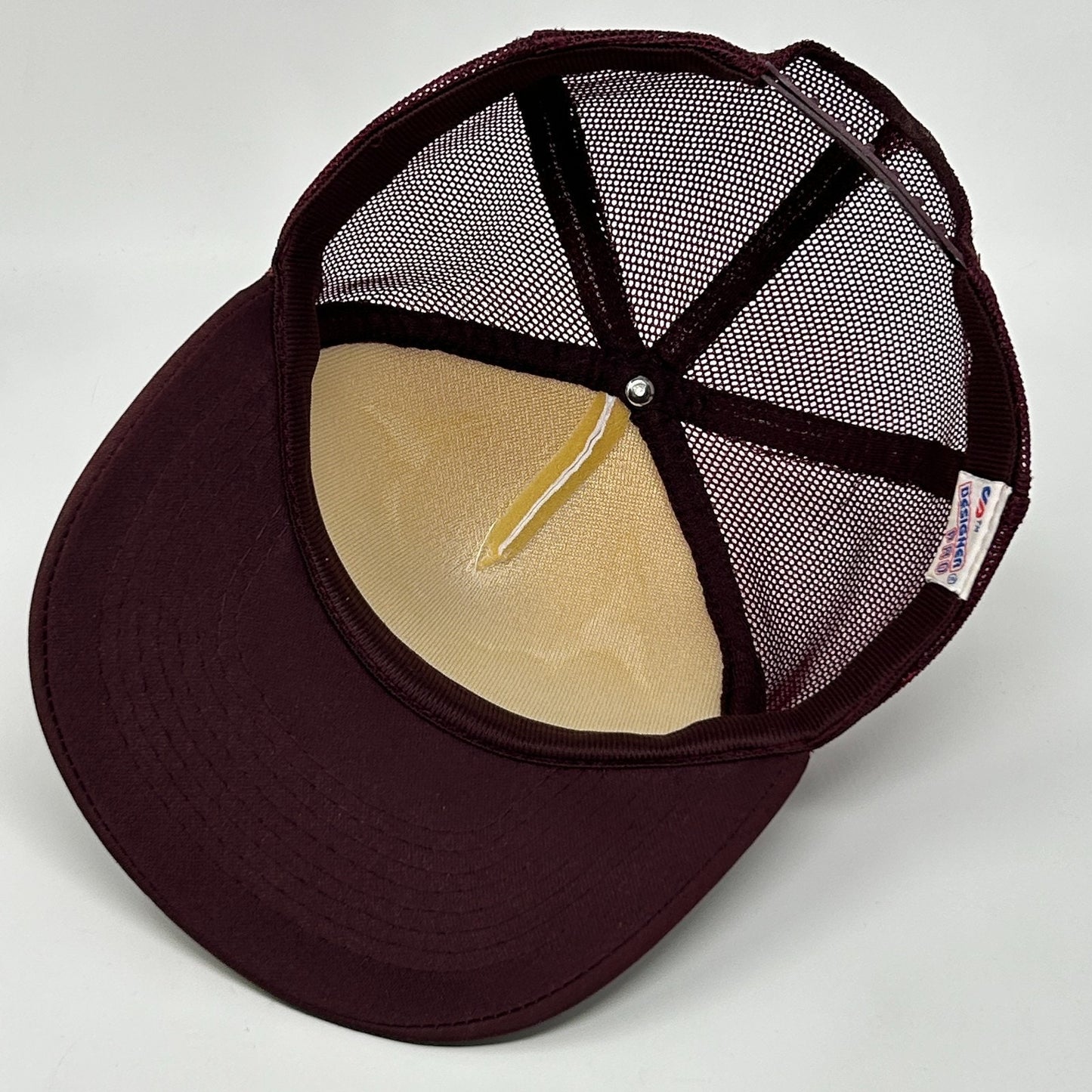 Vintage 80s Van n Truk Stuff Trucker Hat Baseball Cap Truck Mesh Snapback Red - Neon Vintage