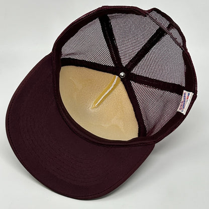 Vintage 80s Van n Truk Stuff Trucker Hat Baseball Cap Truck Mesh Snapback Red - Neon Vintage