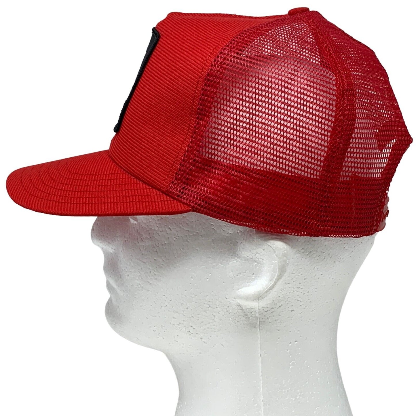 Safety Kleen Snapback Trucker Hat Vintage 80s Mesh USA Made 6 Panel Baseball Cap