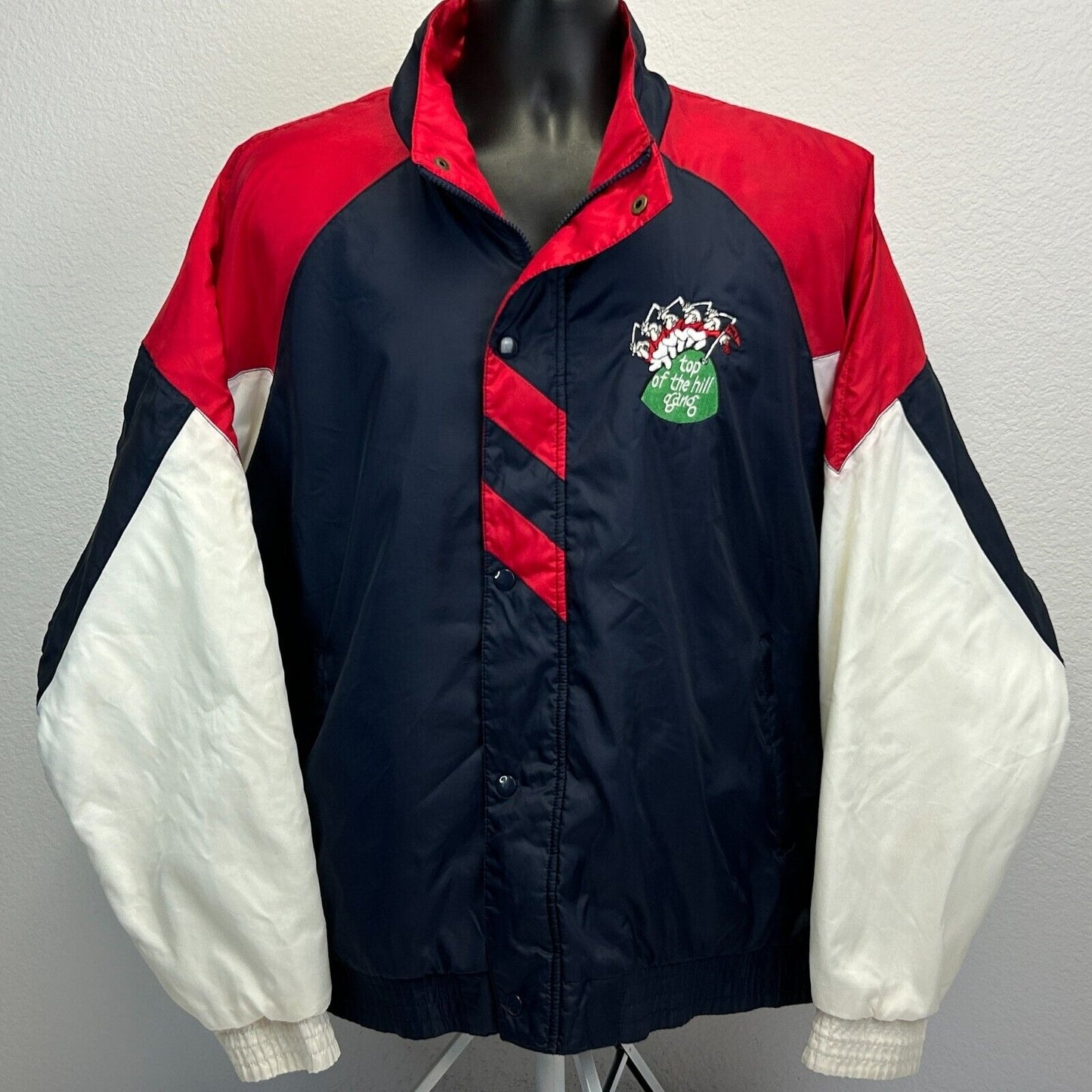 Chaqueta de golf vintage Top of the Hill Gang, talla extragrande, para hombre, de New England Golfer, color azul