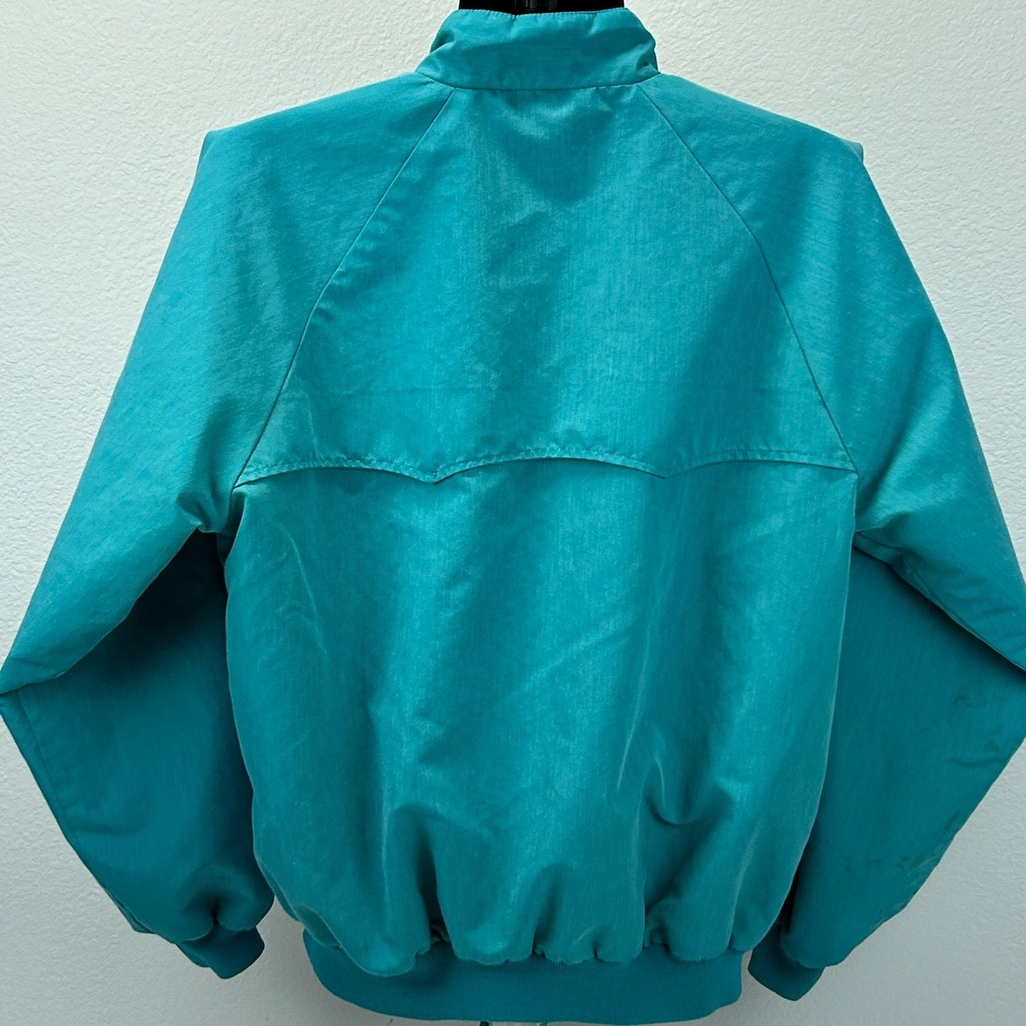 Vintage 90s Temple Inland Bomber Jacket Austin Texas USA Made Blue Mens L Large