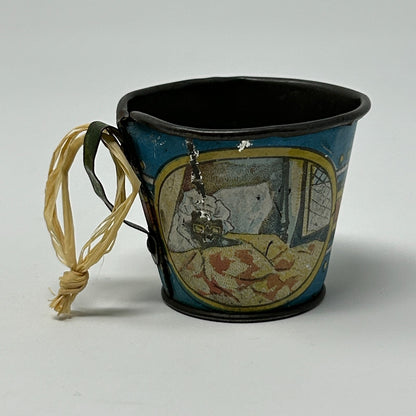 Vintage Ohio Art 1920s Tin Litho Little Red Riding Hood Child's Tea Set 3 Pieces