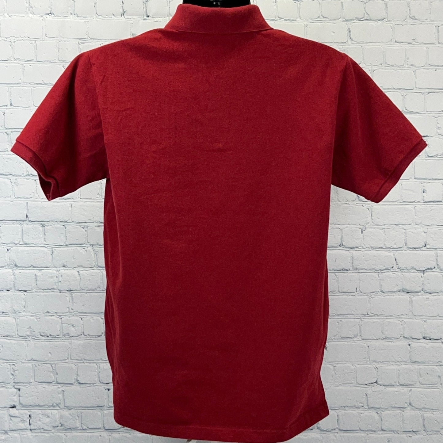 Vintage 90s United States Embassy Seoul South Korea Polo Shirt SS Red L Large