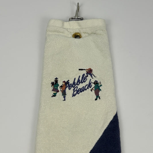 Vintage Pebble Beach Golf Towel Spanish Bay Spyglass Hill Del Monte Peter Hay