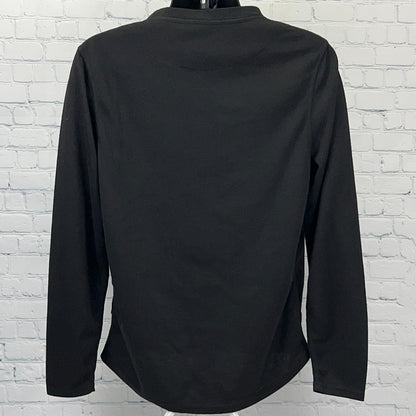 Omni-Wool Base Layer T Shirt L Large Black Long Sleeve Wool Blend Hiking Hiker