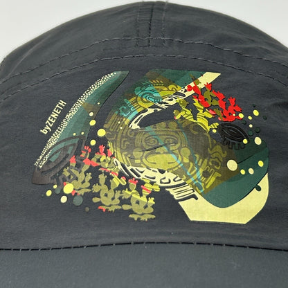 Toyota ByZeneth Camp Hat Baseball Cap Art Mural Mexican 5 Panel Strapback Gray
