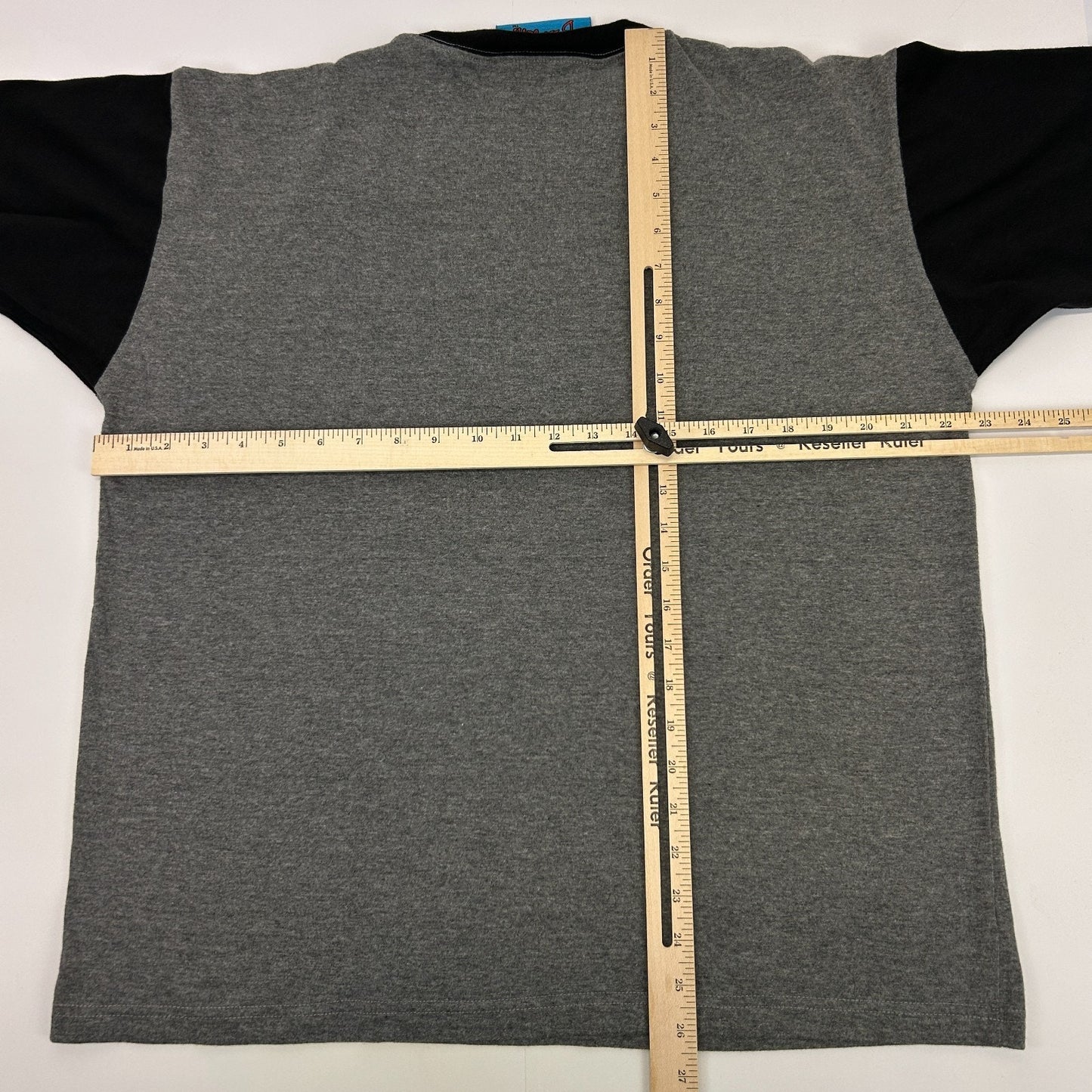 Vintage Y2Ks King of Lovers Ringer T Shirt Bubblegum Carlton Cards Gray M Medium