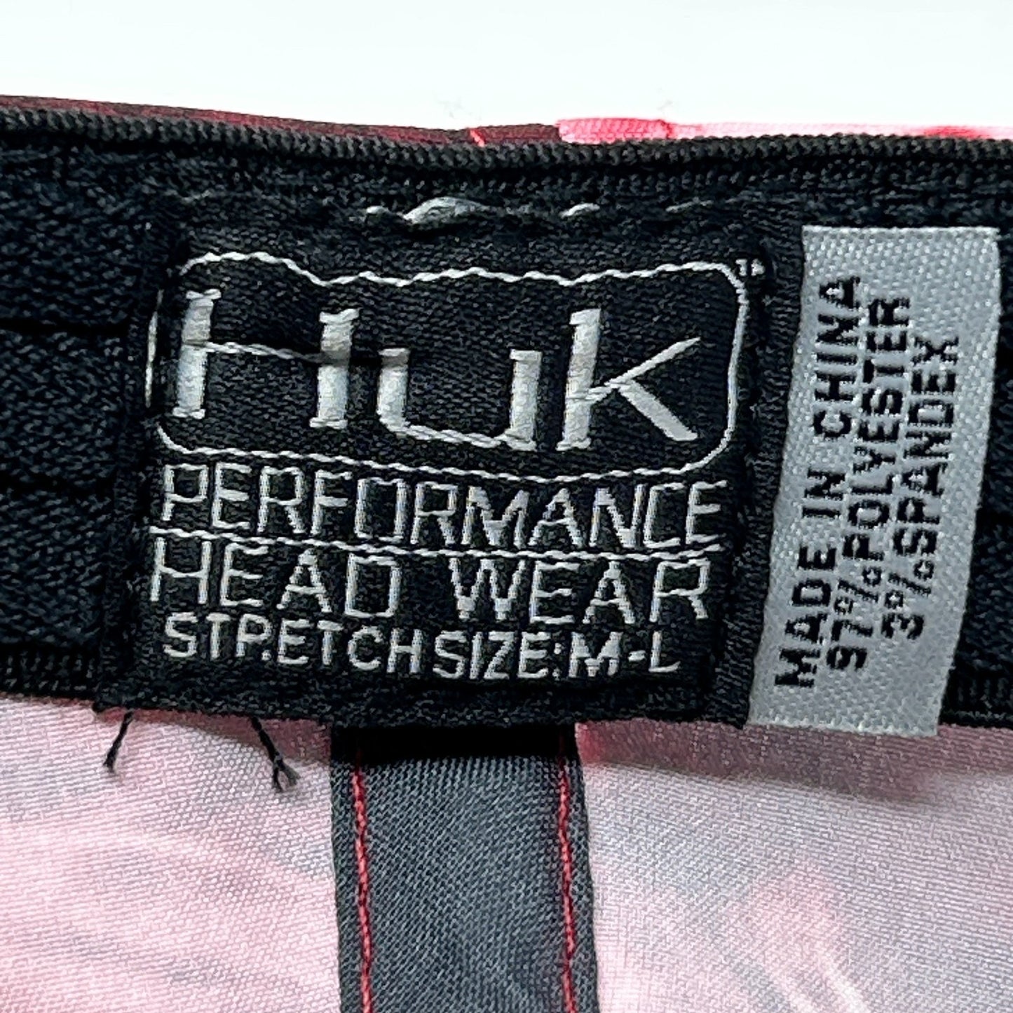 Huk Fishing Hat Baseball Cap Fisherman Stretch Red 6 Panel Flex Fitted M-L