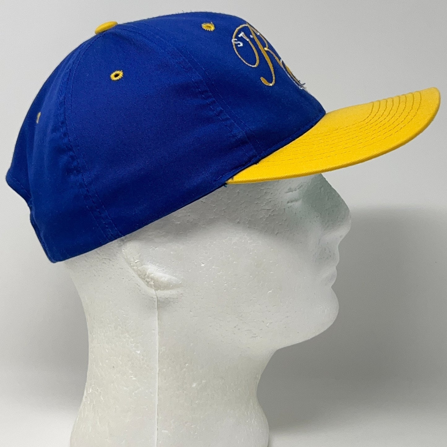 Vintage 90s St Louis Rams Hat Baseball Cap Los Angeles LA NFL Blue Snapback